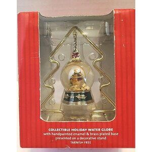 Christmas Water Globe Harvey Lewis Collectible 6" Holiday Tree Polar Bear